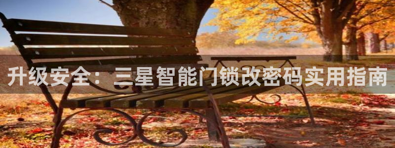 开丰娱乐科技：升级安全：三星智能门锁改密码实用指南