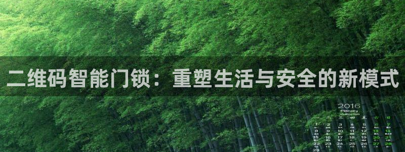 开丰娱乐左：二维码智能门锁：重塑生活与安全的新模式
