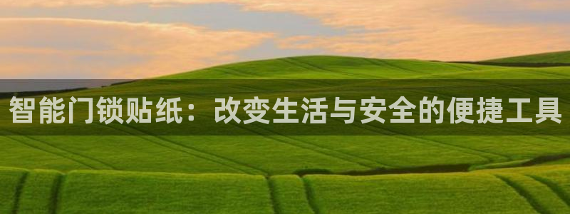 开丰娱乐平台官网网址：智能门锁贴纸：改变生活与安全的便捷工具