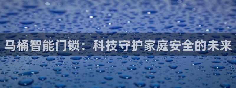 开丰娱乐平台地址查询：马桶智能门锁：科技守护家庭安全的未来