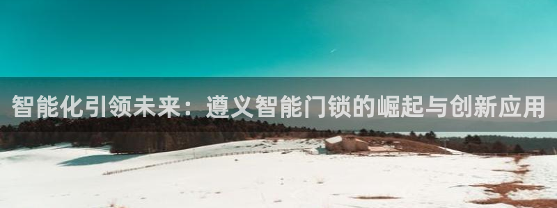 开丰娱乐登入地址查询：智能化引领未来：遵义智能门锁的崛起与创