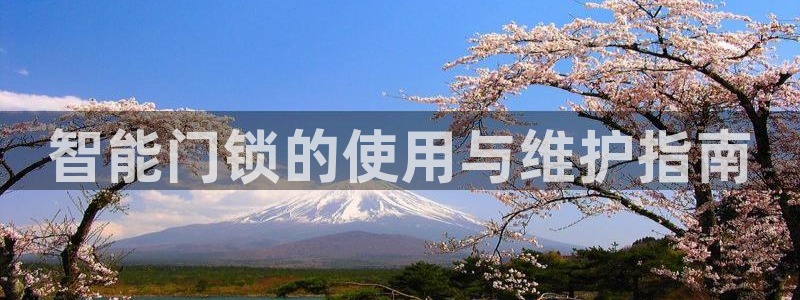 开丰娱乐月7O667：智能门锁的使用与维护指南