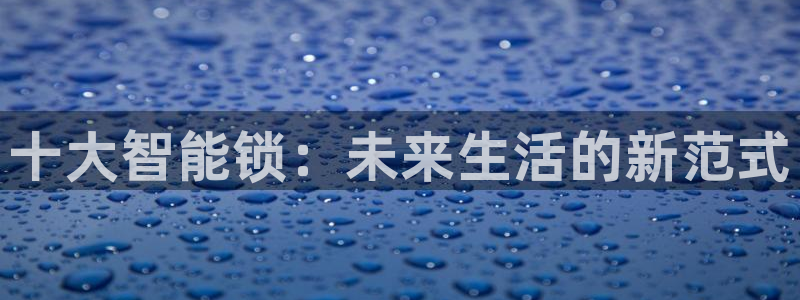 开丰娱乐月：十大智能锁：未来生活的新范式
